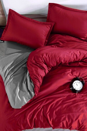 ورق معتمدة على MNZ غطاء غطاء غطاء واحد أحمر رمادى CLB0055 - İQON
