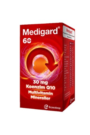 MNZ- فيتامين معدنية مركبة Coq10 60 حبوب - Medigard