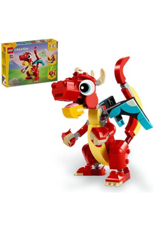 MNZ-® Creator Red Dragon 31145 - مجموعة بناء للأطفال من 6 سنوات فصاعداً (149 قطعة) - Lego