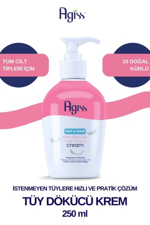 كريم MNZ- Depilatory 250 مل (مع مضخة) - Agiss
