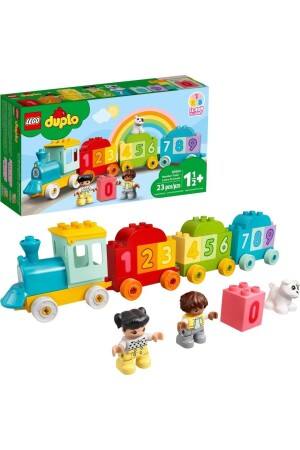 MNZ-® DUPLO® أول قطار رقم - تعلم العد 10954 - مجموعة بناء الألعاب للأطفال الصغار (23 قطعة) - Lego