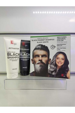 MNZ-شعر&خبز شامبو اللون الأسود الأسود الأبيض - Egş Cosmetics