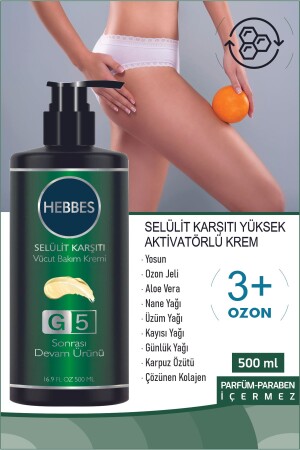 MNZ- elasticity enhancing Anti cellulite cream 500 مل - Hebbes