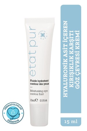MNZ- Eye Contour Fluid مضاد للشيخوخة كريم رعاية الحساسة للعين مع حمض هيلورونيك 15 مل - Etat Pur