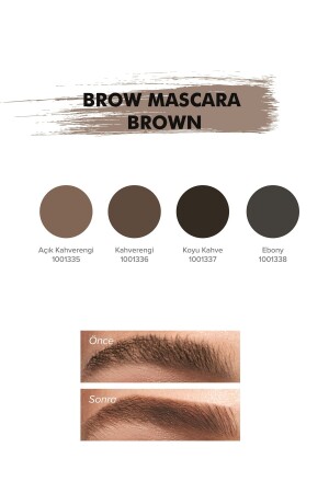 MNZ- eyebrow mascara deep brown 5 مل - Farmasi
