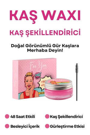 MNZ- التغذية تشكيل الشتات واستقرار الشمع (EYEBROWN SHAPER WAX) 50 مل - For You Gold
