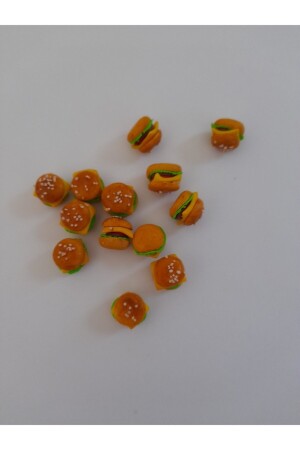 (MNZ) - (Fimo Miniatur Hamburger) مصنوعة يدوياً 1pc سعر - Sylvanian Families