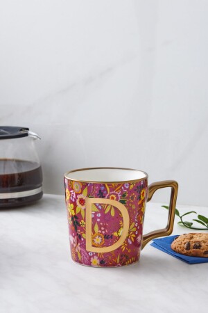 MNZ- Flowers D Letter Mug 350 ml 153 03. 06. 6917 - Karaca