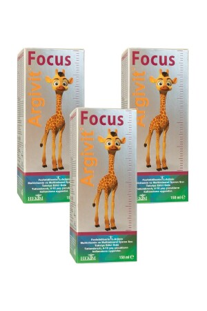 MNZ- Focus مكمل غذائي 150ml (3 قطع) سريب - Argivit