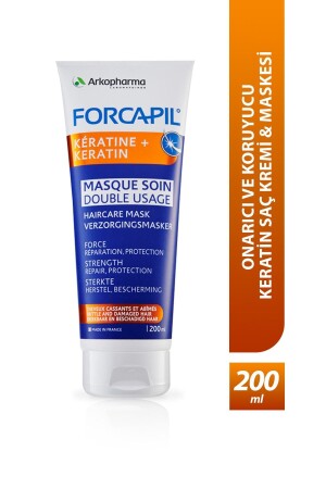 MNZ- Forcapil® كيراتين + ماسك مكيفات إصلاحية وحماية و ماسك شعر - 200 مل 25050869 - Arkopharma