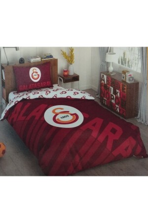 تم ترخيصها من قبل MNZ كوب واحد المزدوج مجموعة GALATASARAY LOGO الأحمر 1155 - Taç