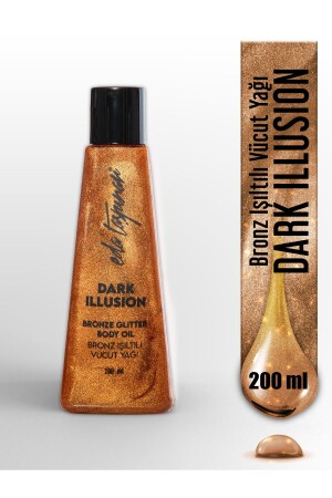 زيت الجسم المشرق من MNZ- Glitter Oil Dark Illusion - 200 مل (EGX89) - Eda Taşpınar