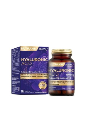 حمض MNZ- Hyaluronic Acid 30 حبوب Astaxanthin فيتامين C المجمع - Nutraxin