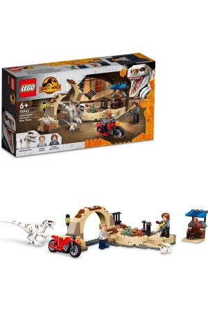 MNZ-® Jurassic World Atrociraptor الديناصور: متابعة الدراجات النارية 76945 - مجموعة مبنى الألعاب (169 قطعة) MP40926 - LEGO