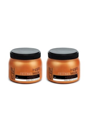 MNZ- Keratin محتويات صيانة قناع رعاية الشعر 2x500ml - Kuaf