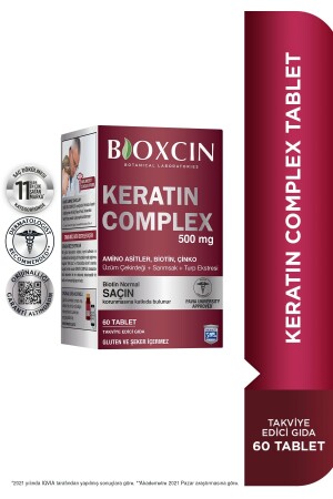 MNZ- Keratin Complex 500mg 60 حبوب منع الحمل - Bioxcin