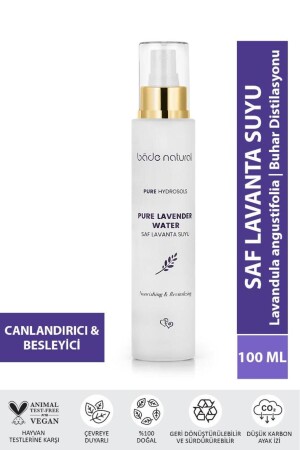 ماء MNZ- Lavender 100% طبيعي ونقيذ طوني مع تأثيرات إحياء وتغذية 100 ml BN66 - Bade Natural