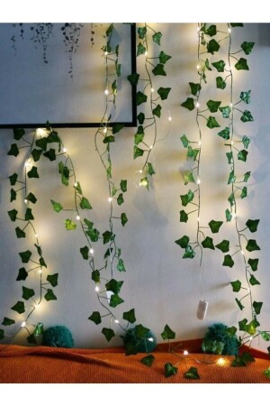 MNZ- ديكوراتية ورقة خضراء الاصطناعية الايفي والجنية LED ضوء النهار لون BYS-Ivy+3MLED - BYSHOME