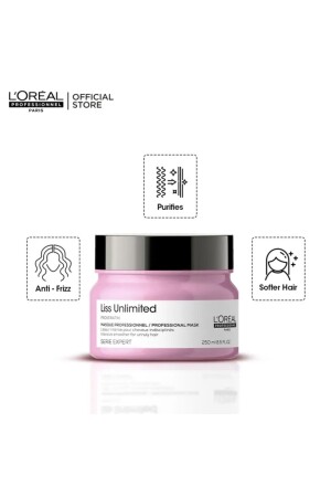 خبير من سلسلة MNZ Liss لا حدود لها قناع للشعر الكهربائي 250 مل OMEGA3CONTENT - L'oreal Professionnel