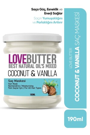 قناع الشعر المريخ MNZ- نطاق جوز الهند والفانيلا - Love Butter