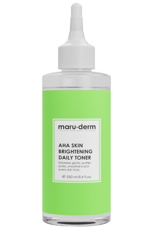 MNZ- Maruderm مضادة للومضات البشرة تبييض الحمض اللاتكي 5% حمض الجليكوليكي 1% Aha Tonic 250 Ml 86823970307 - Maru.Derm