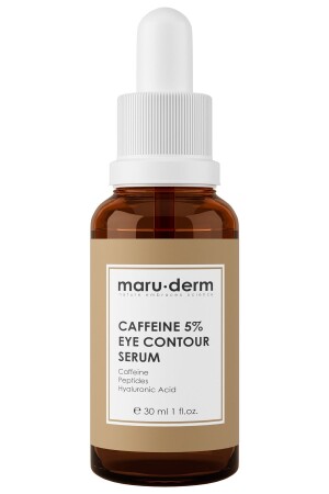 كافيين MNZ- Maruderm 5% + بيبتيدات + حمض هيلورونيكي في العين سيروم 30 مل - Maru.Derm