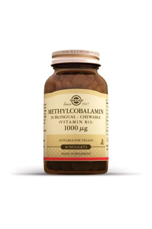MNZ- Methylcobalamin B12 1000 ميكغ 30 حبوب - Solgar