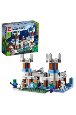 قصر جليد من نوع MNZ-® Minecraft® 21186 - مجموعة مبنى لعبة للأطفال من سن 8 فصاعداً (499 قطعة) - LEGO