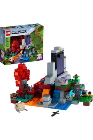 MNZ-® MinecraftTM مدمرة الممر 21172 - مجموعة مبنى لعبة إبداعية للأطفال (316 قطعة) RS-L-21172 - LEGO