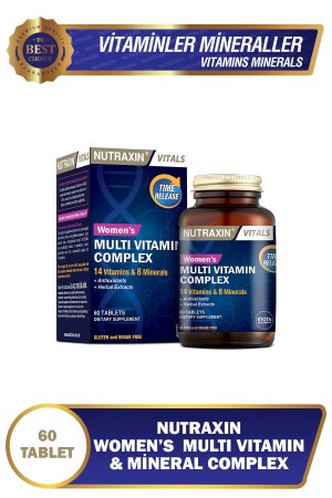 MNZ- Multivitamin Women - Multivitamin & Mineral Complex 60 قرص - Nutraxin