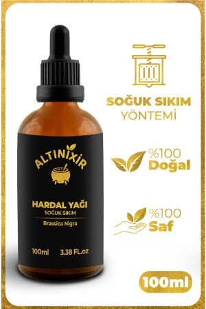زيت الخردل من MNZ (Mustard Oil) ضغط بارد 100 ميل KAYI20HAR - ALTINİXİR