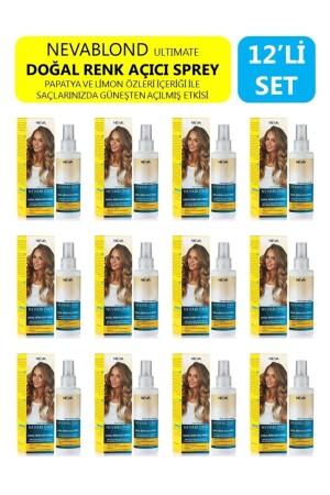 MNZ- Nevablond Ultimate Natural Lightening Spray 150ml (مجموعة من 12) - Neva Kozmetik