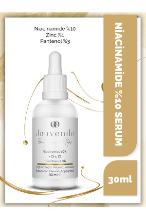 MNZ- niacinamide 10% + زنك 1% + بانثينول 3% زيت الجلد الموازنة ومكافحة البقع السيروم 30 ml 8682397030475 - Jeuvenile