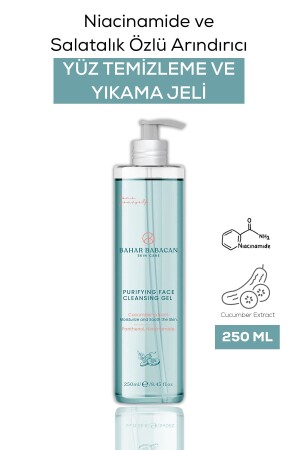 MNZ- niacinamide والخيار استخراج تنظيف الوجه غسل الوجه 250ml BB08 - Bahar Babacan