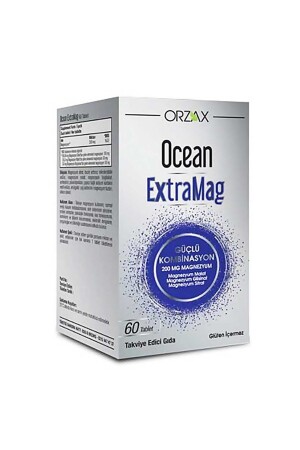 MNZ- Ocean ExtraMag مضافات غذائية مزدوجة ثلاثية 60 قرص - Orzax