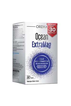 MNZ- Ocean ExtraMag مزيج ثلاثي من المغنيسيوم 90 قرص - Orzax