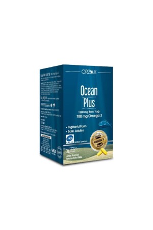 MNZ- Orzax Plus 1200mg أوميغا 3 زيت سمك نقي 30 كبسولة 7428 - Ocean