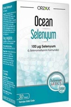 MNZ- Orzax Selenium 100 ميكرو غرام 30 حبوب منع الحمل - Ocean