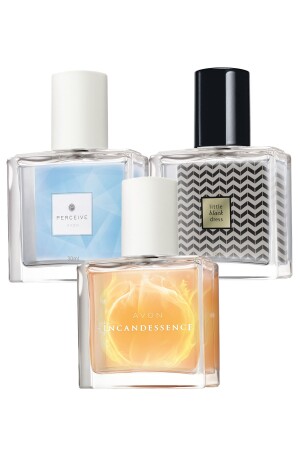 ملابس أسود صغيرة من نوع MNZ Perceive Incandessence Bag Size Women's Perfume Package - Avon