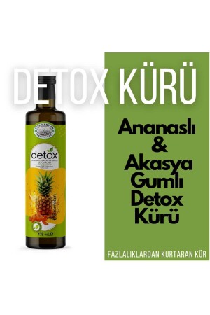 MNZ- Pineapple (Bromelain) و Acacia Gam Detox Cure 475ml - Emr Kervan Herbs Garden