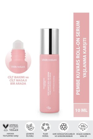 MNZ- Pink Quartz Roll على مضاد أكسدة للكدمة في الوجه 10 مل BN221 - Bade Natural