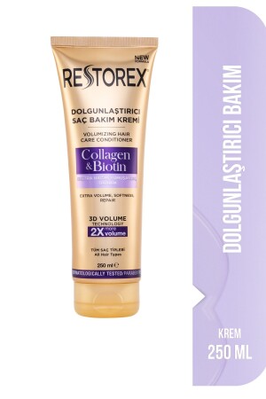 كريم رعاية الشعر MNZ- Plumping Hair Care Cream كولاجين وبيوتين 250 مل - Restorex