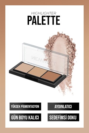 MNZ- Porcelain Make Up Highlighter 3 حزمة - New Well