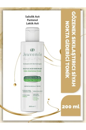 MNZ- Pores تقوية القشرة السوداء القابض الصوتي الخاص للمزج والجلد الزيت 200 Ml 8682397030291 - Jeuvenile