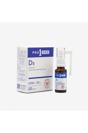 MNZ- PRO 1 ONE مكمل غذائي يحتوي على فيتامين D3 1000 IU - Pro1one