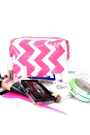 حقيبة تجميل شفافة من MNZ - حقيبة مكياج خط PVC مقاومة للماء - Woys Bags