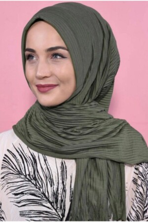 MNZ-مطبقي المزروع جاهز صنع شول غابة خضراء - Scarf Box