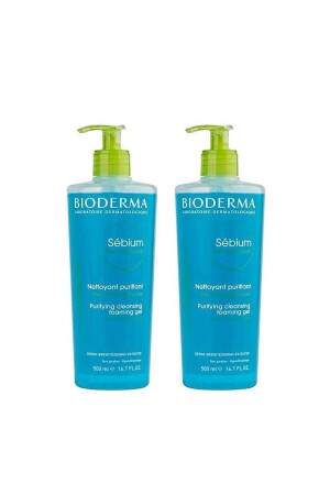 غيل الرغوة من MNZ- Sebium - غيل التنظيف للمزج والجلد الزيت 500 مل x2 8699956510460 - Bioderma
