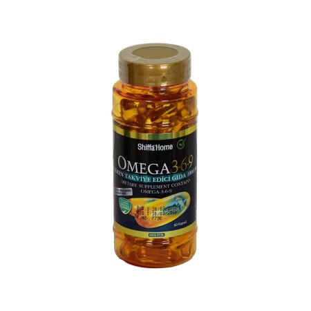 MNZ- Shiffa المنزلي أوميغا 3-6-9 1000 ميغ (DHA + EPA 550 ميغ) 60 كبسولة - Aksuvital