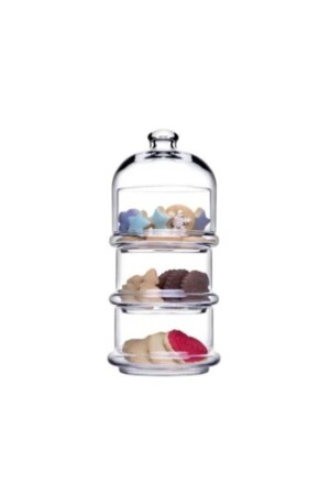 MNZ- Small Size Villa Patisserie 3 Tier كوكي حامل 96815 Fma05147 PB96815 - Paşabahçe